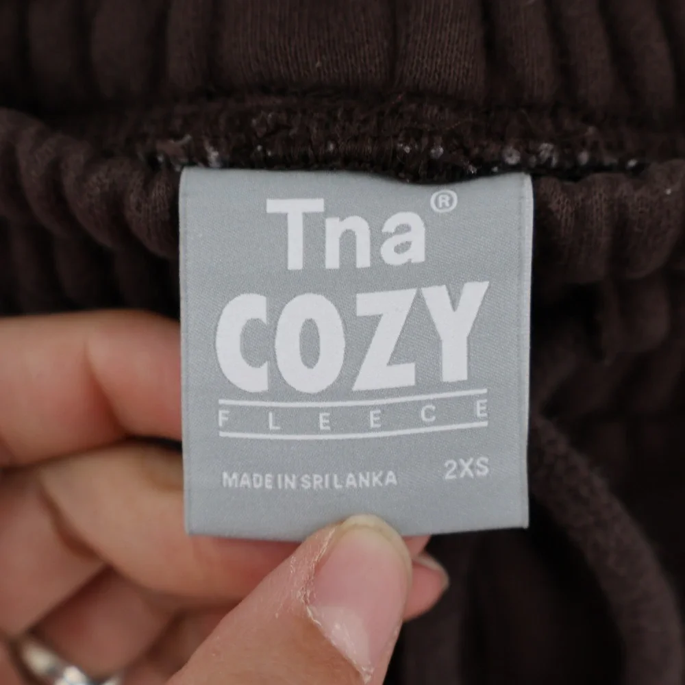 Tna Cozy‎ Fleece Joggers Womens 2XS Brown Relaxed Sweatpants